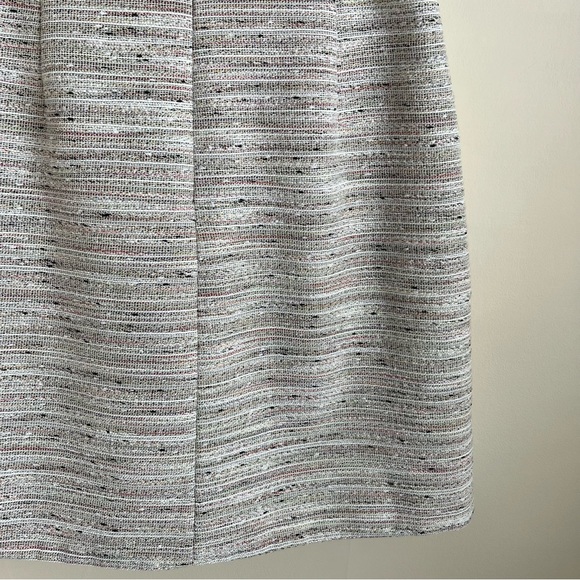 J. Crew Box Pleat Pink Pepper Tweed A-Line Skirt Sz 4 - Picture 9 of 14